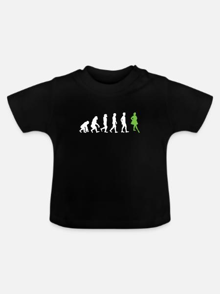 Irischer Tanz - Baby Bio-T-Shirt mit Rundhals - Schwarz