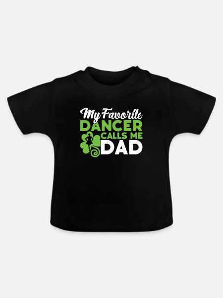 Irischer Tanz - Baby Bio-T-Shirt mit Rundhals - Schwarz