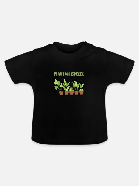 Pflanzen Grünpflanzen - Baby Bio-T-Shirt mit Rundhals - Schwarz
