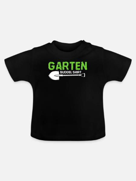 Garten Buddel - Baby Bio-T-Shirt mit Rundhals - Schwarz