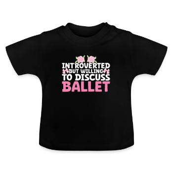 Ballet - T-shirt bio col rond Bébé - noir - Devant