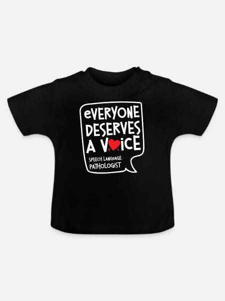 Speech Therapist Therapy Assistant - Baby Bio-T-Shirt mit Rundhals - Schwarz