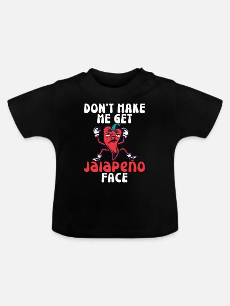 Chili-Pfeffer - Baby Bio-T-Shirt mit Rundhals - Schwarz