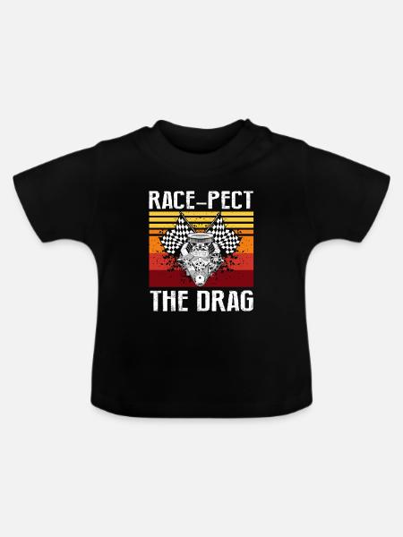 Drag Boot Design für Rennbootfahrer - Baby Bio-T-Shirt mit Rundhals - Schwarz