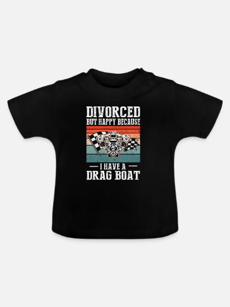 Drag Boot Design für Rennbootfahrer - Baby Bio-T-Shirt mit Rundhals - Schwarz
