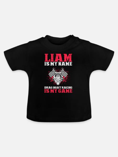 Drag Boot Design für Rennbootfahrer - Baby Bio-T-Shirt mit Rundhals - Schwarz