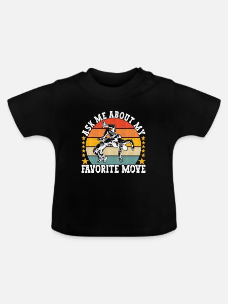Wrestling Ringen Ringer - Baby Bio-T-Shirt mit Rundhals - Schwarz