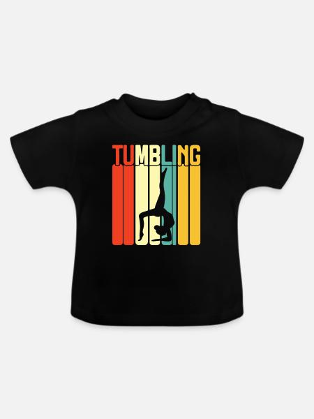 Stolpern - Baby Bio-T-Shirt mit Rundhals - Schwarz