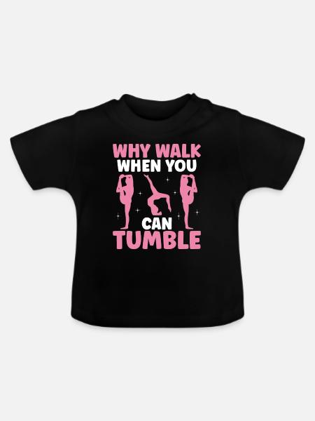 Stolpern - Baby Bio-T-Shirt mit Rundhals - Schwarz