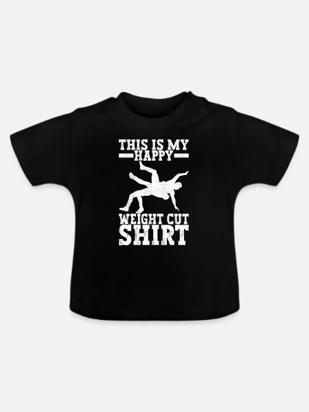 Wrestling Ringen Ringer - Baby Bio-T-Shirt mit Rundhals - Schwarz