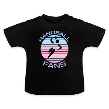 Handball Fans - T-shirt bio col rond Bébé - noir - Devant