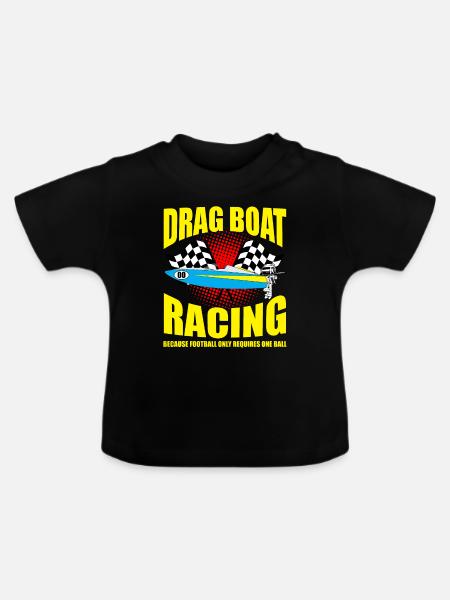 Drag Boot Design für Rennbootfahrer - Baby Bio-T-Shirt mit Rundhals - Schwarz