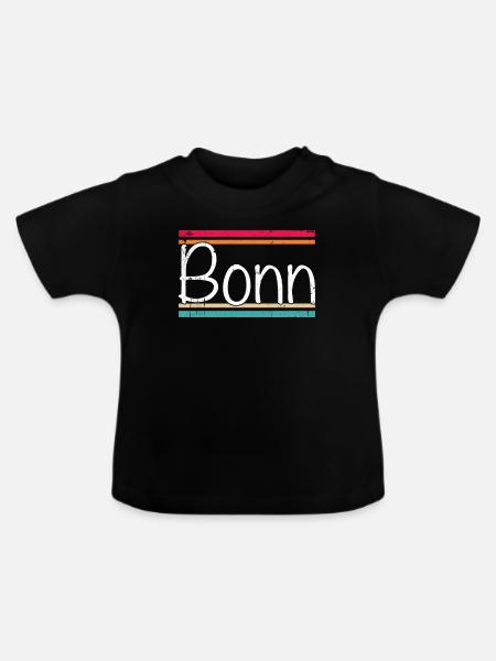 Bonn - Baby Bio-T-Shirt mit Rundhals - Schwarz