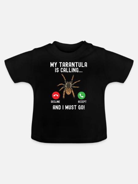 Tarantel - Baby Bio-T-Shirt mit Rundhals - Schwarz