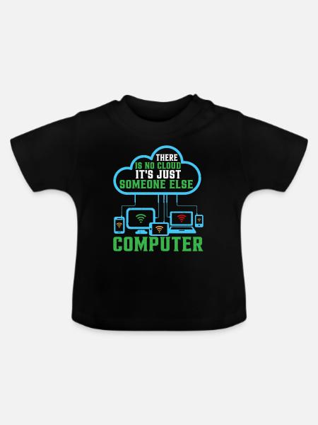 There Is No Cloud 17 - Baby Bio-T-Shirt mit Rundhals - Schwarz