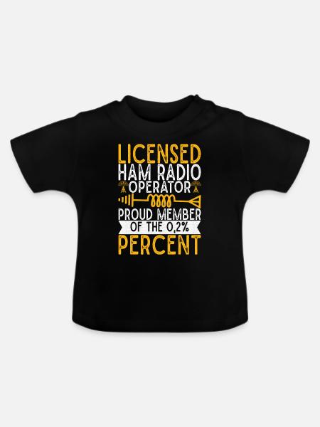 Ham Radio Ham Funker - Baby Bio-T-Shirt mit Rundhals - Schwarz