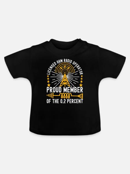 Ham Radio Ham Funker - Baby Bio-T-Shirt mit Rundhals - Schwarz