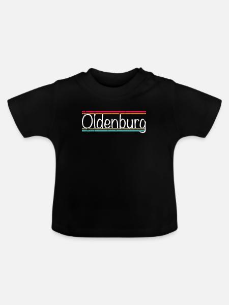 Oldenburg - Baby Bio-T-Shirt mit Rundhals - Schwarz