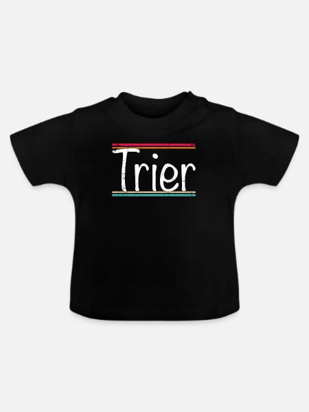 Trier - Baby Bio-T-Shirt mit Rundhals - Schwarz