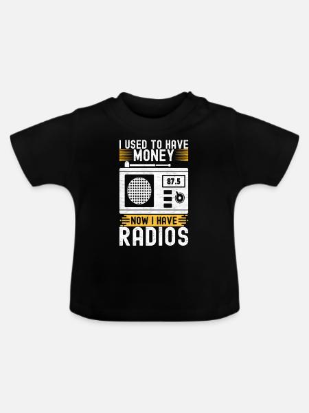 Ham Radio Ham Funker - Baby Bio-T-Shirt mit Rundhals - Schwarz