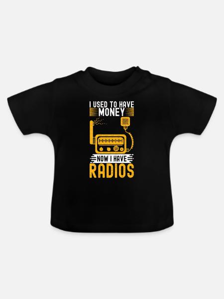 Ham Radio Ham Funker - Baby Bio-T-Shirt mit Rundhals - Schwarz