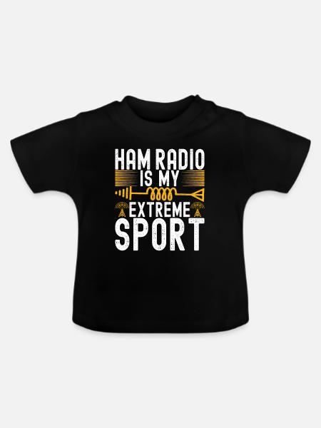 Ham Radio Ham Funker - Baby Bio-T-Shirt mit Rundhals - Schwarz