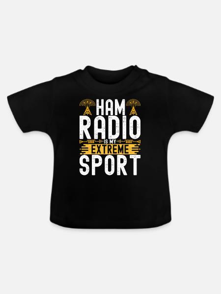 Ham Radio Ham Funker - Baby Bio-T-Shirt mit Rundhals - Schwarz