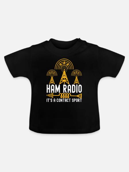 Ham Radio Ham Funker - Baby Bio-T-Shirt mit Rundhals - Schwarz