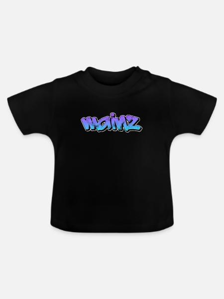 Mainz - Baby Bio-T-Shirt mit Rundhals - Schwarz