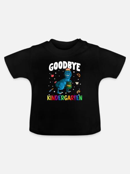 Goodbye Kindergarten - Baby Bio-T-Shirt mit Rundhals - Schwarz