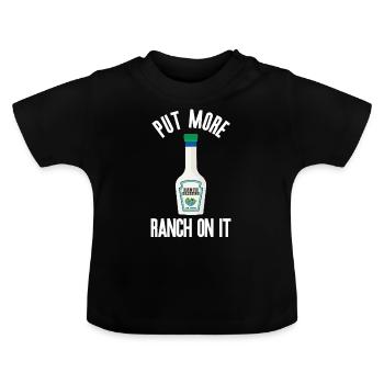 Ranch -Vinaigrette -Ranch -Vinaigrette - T-shirt bio col rond Bébé - noir - Devant