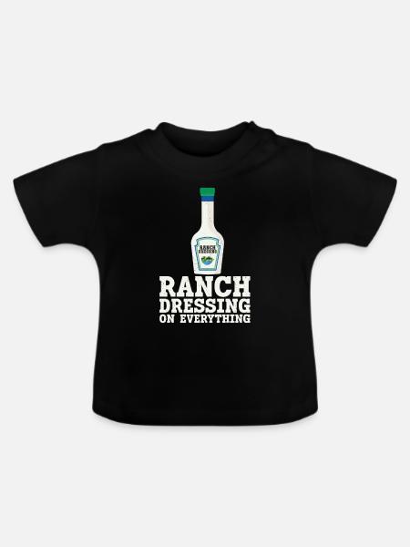 Ranch -Dressing -Ranch -Salatdressing - Baby Bio-T-Shirt mit Rundhals - Schwarz