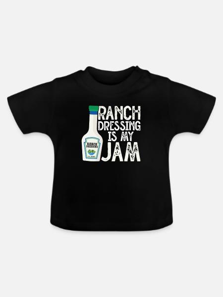 Ranch -Dressing -Ranch -Salatdressing - Baby Bio-T-Shirt mit Rundhals - Schwarz