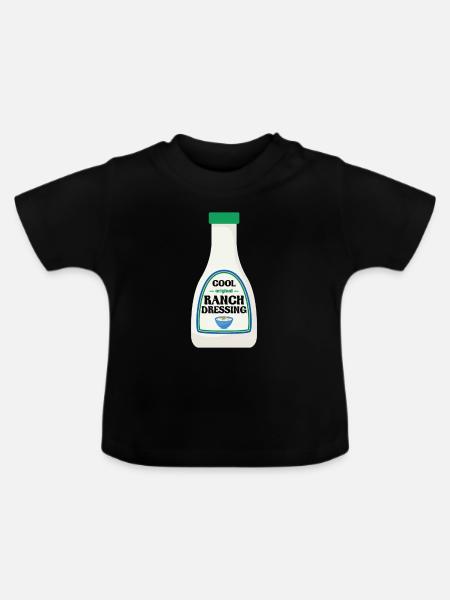 Ranch -Dressing -Ranch -Salatdressing - Baby Bio-T-Shirt mit Rundhals - Schwarz