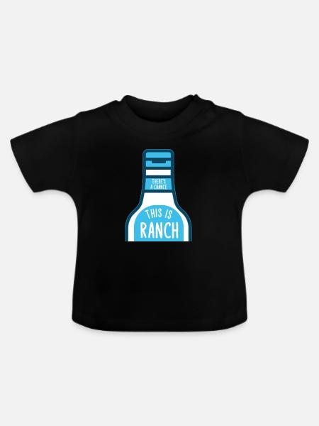 Ranch -Dressing -Ranch -Salatdressing - Baby Bio-T-Shirt mit Rundhals - Schwarz