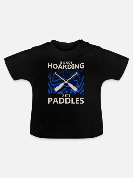 Drachenbootfahren-Thema für Drachenbootpaddeln - Baby Bio-T-Shirt mit Rundhals - Schwarz