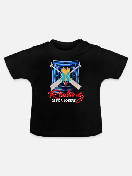 Chinesisches Bootsrennen für Drachenboot-Trainer - Baby Bio-T-Shirt mit Rundhals - Schwarz