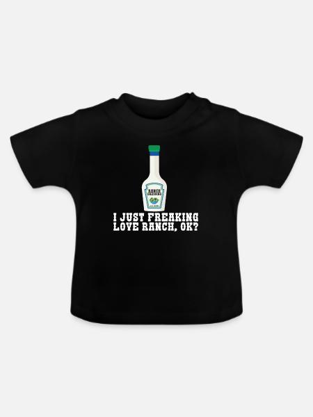 Ranch -Dressing -Ranch -Salatdressing - Baby Bio-T-Shirt mit Rundhals - Schwarz