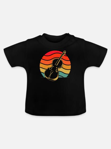 Cello Cellospieler Cellist - Baby Bio-T-Shirt mit Rundhals - Schwarz