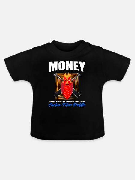 Drachenbootfahren-Thema für Drachenbootpaddeln - Baby Bio-T-Shirt mit Rundhals - Schwarz