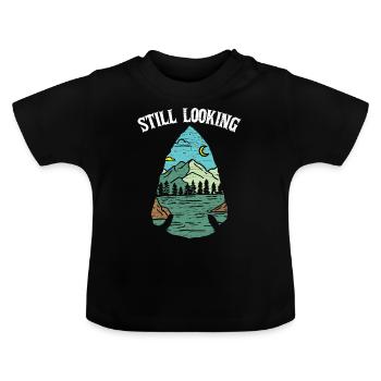 Arrowhead Hunter Geschenk - Baby Bio-T-Shirt mit Rundhals - Schwarz - Vorne