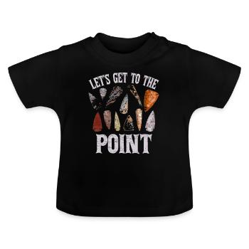 Arrowhead Hunter Pfeilspitze Geschenk - Baby Bio-T-Shirt mit Rundhals - Schwarz - Vorne