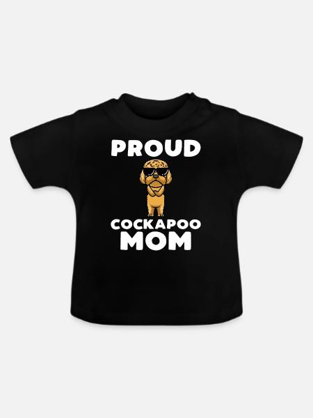 Cockapoo Hund - Baby Bio-T-Shirt mit Rundhals - Schwarz