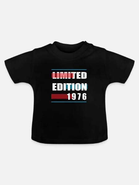 Limited Edition 1976 - Baby Bio-T-Shirt mit Rundhals - Schwarz