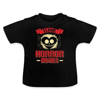 Festival du film d’horreur zombie + Halloween - T-shirt bio col rond Bébé - noir - Devant