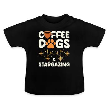 Stargazer Gift Kosmologie Stargazing - Baby Bio-T-Shirt mit Rundhals - Schwarz - Vorne