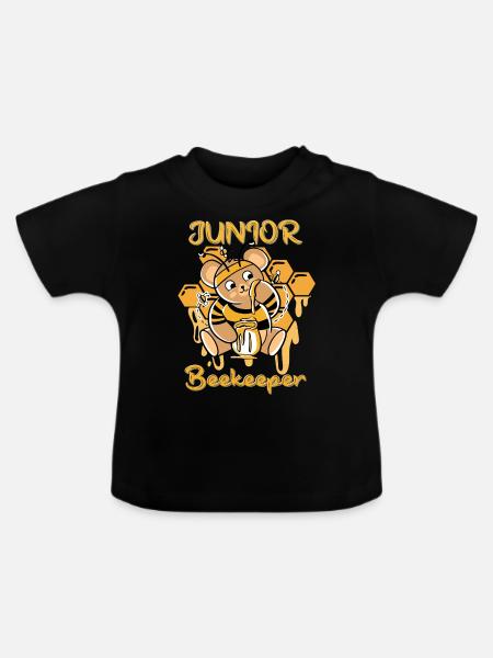 JUNIOR IMKER - Baby Bio-T-Shirt mit Rundhals - Schwarz