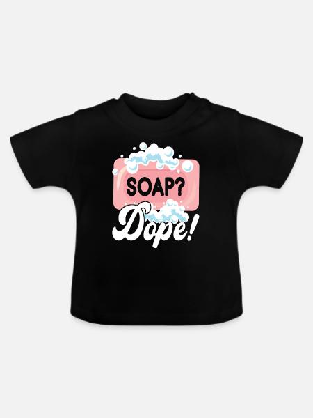 Seifenmacher Seife Machen - Baby Bio-T-Shirt mit Rundhals - Schwarz
