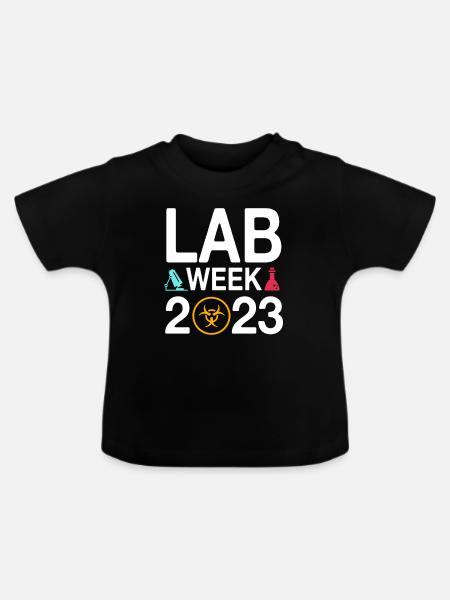 Retro Fährschiff Bekleidung Containerschiff - Baby Bio-T-Shirt mit Rundhals - Schwarz
