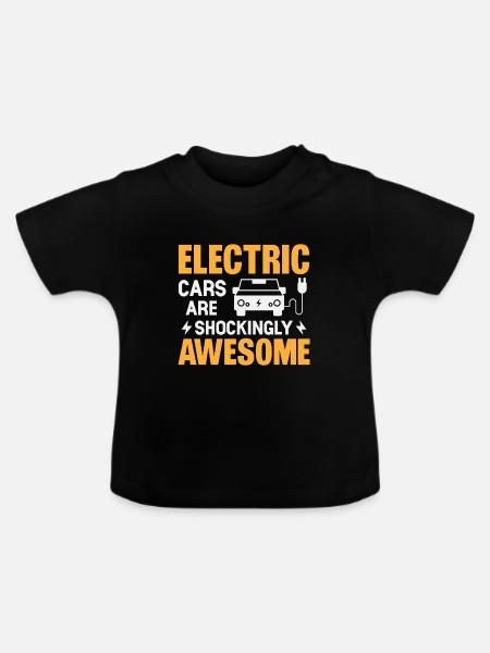 Elektroautos Sind Schockierend Fantastisch - Baby Bio-T-Shirt mit Rundhals - Schwarz
